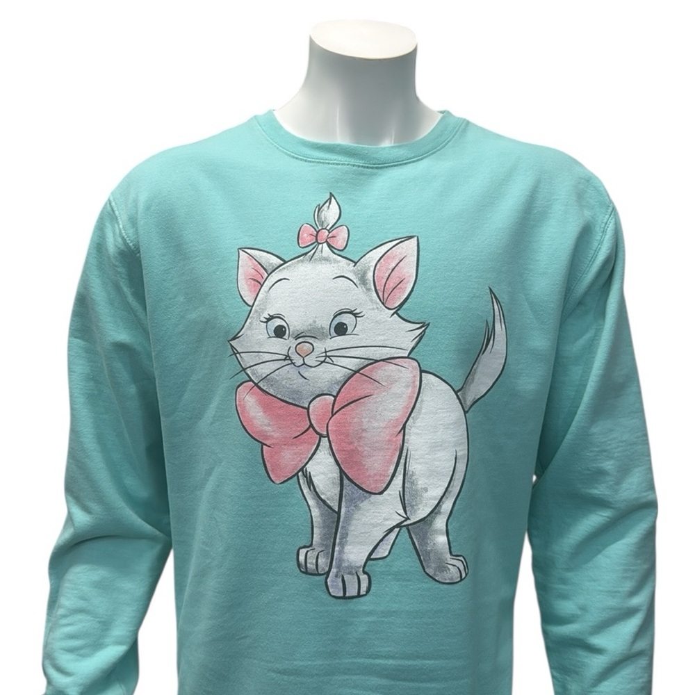 Disney Exclusive Aristocats Marie Portrait Pullover Crewneck Spirit Shirt XL EUC - Picture 6 of 10
